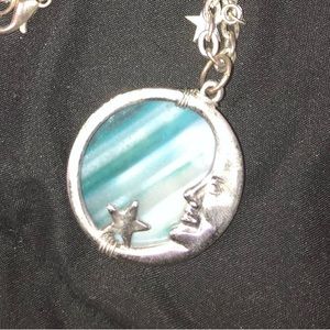 Etsy Blue Moon Stone Necklace
